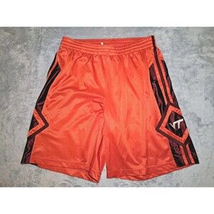 Virginia Tech Nike Shorts Athletic Stretch Gym Basketball Orange Size Large